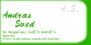 andras sved business card